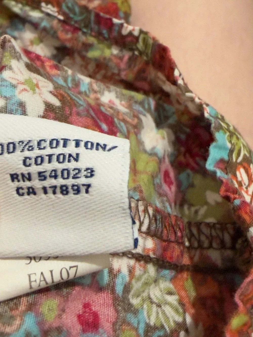 Y2K (2007) Fall Old Navy Brown Floral Tie Waist Dress with pockets size 12-18m
